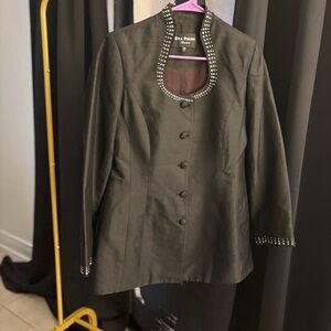 Black Studded Women's Jacket